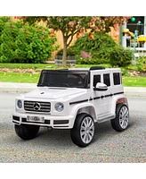 Simplie Fun 12V Kids Electric Car, Mercedes Benz G500 Licensed Battery Powered Ride on Truck for Kids with Remote Control, Headlights, Music, Suspensi