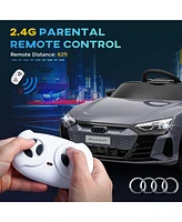 Kids Ride on Car, 12V Licensed Audi Rs E-tron Gt 3.1 Mph Electric Car for Kids, Ride-on Toy for Boys and Girls with Remote Control, 4 Wheels with Susp