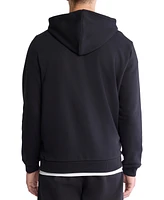 Calvin Klein Men's Long Sleeve Monogram Logo Fleece Pullover Hoodie