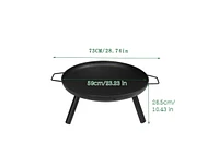 Streamdale Furniture Portable Fire Pit: Fireplace Experience with Unmatched Portability