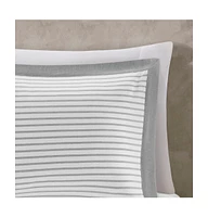 Reversible Yarn Dyed Stripe Down Alternative Comforter Set