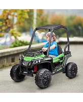 Streamdale Furniture Thrilling 12V Kids Utv: Ultimate Off-Road Adventure with Safety and Entertainment