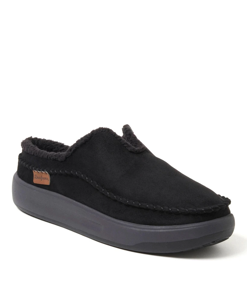 Dearfoams Men's Elm Energy Return Moccasin Toe Clog House Shoe Slipper