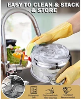 Cook N Home 5.5-Quart Stainless Steel Stockpot with Glass Lid
