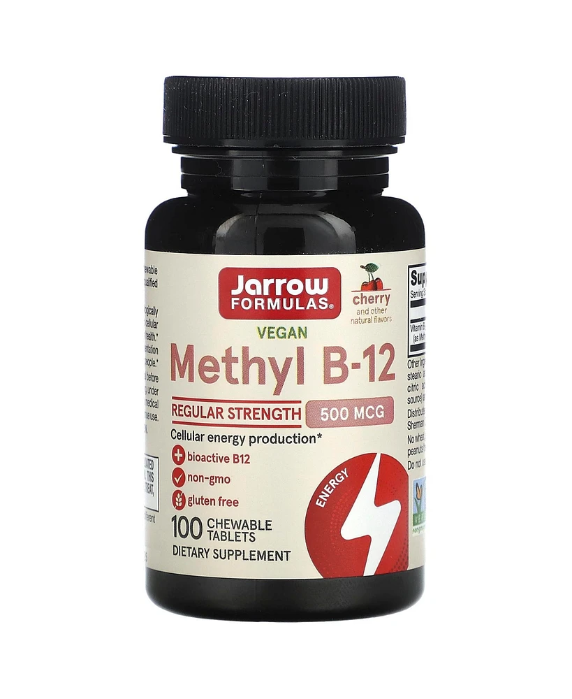 Jarrow Formulas Methyl B-12 Cherry 500 mcg