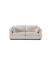 Streamdale Furniture Modular Chenille Sofa with Customizable Configurations and Ottoman