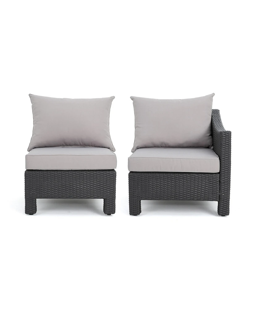 Antibes V Shape Sofa Set Grey - R Arm