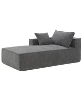 Simplie Fun 111.572" Minimalist Style Modular Sectional Sofa, Wrinkle-resistant Chenille Couch Set