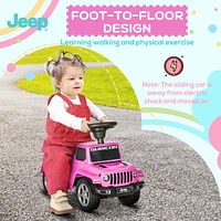 Kids Ride on Push Car, with Engine Sounds & Under-Seat Storage, Foot-to-Floor Ride on Sliding Car with Horn, Sit and Scoot Ride on Toy, Ages 1.5-3 Yea