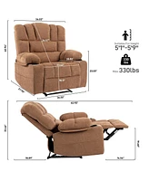 Slickblue Massage Recliner Chair Sofa with Heating and Vibration Ultimate Relaxation Furniture