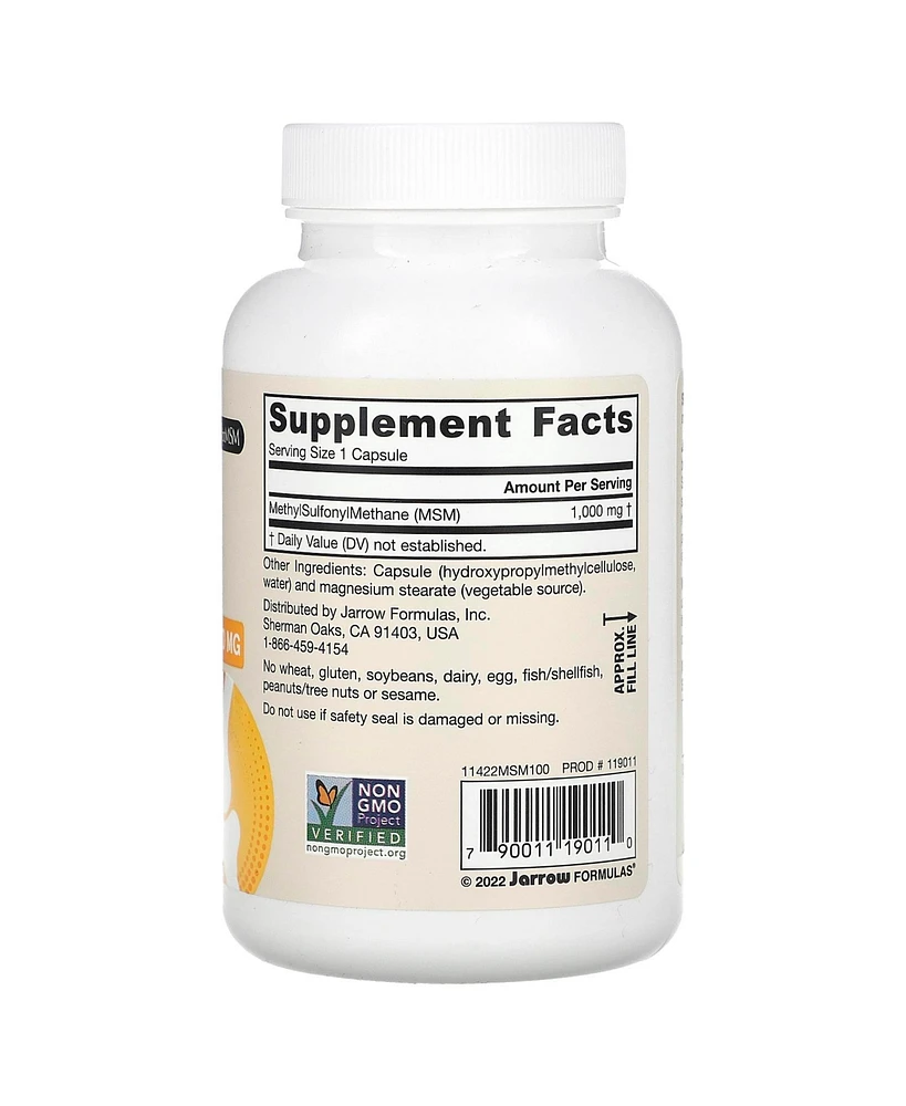 Jarrow Formulas Msm 1 000 mg