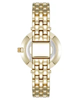 Anne Klein Women's Quartz Everyday Roman Numeral Champagne and Gold-Tone Alloy Metal Watch, 32mm - Gold