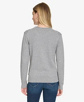 Nautica Jeans Women's Roll Neck Stacked Cable Sweater