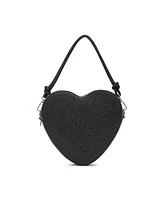 Madden Girl Giap Heart with Rhinestones Crossbody Bag