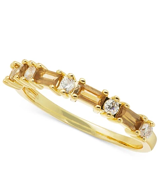 Charter Club Gold-Tone Stone & Crystal Baguette Round Stack Ring, Exclusively at Macy's