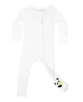 Bellabu Bear Baby Unisex Milk White Convertible Footie