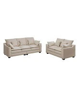 Streamdale Furniture 2 Pieces Sofa Couch 3