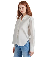 Steve Madden Women's Merida Ruffled Boyfriend Shirt