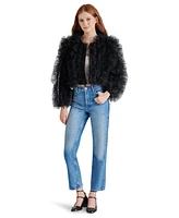 Steve Madden Women's Odile Ruffled Tulle Jacket