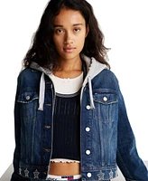 Tommy Jeans Women's Studded Star Denim Trucker Jacket