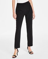 Karl Lagerfeld Paris Women's Slim Pinstripe Pants