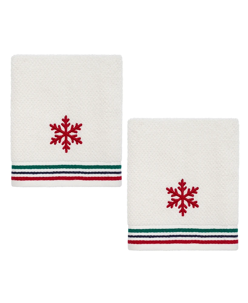 Izod Nordic Cotton 2-Pack Hand Towel Set, 16" x 28"