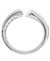 And Now This Silver, Gold Plated Brass Slit Top Ring