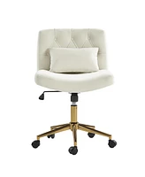 Hulala Home Sinclair Modern Office Chair with Sgs International Certified Stainless Steel Gas Spring