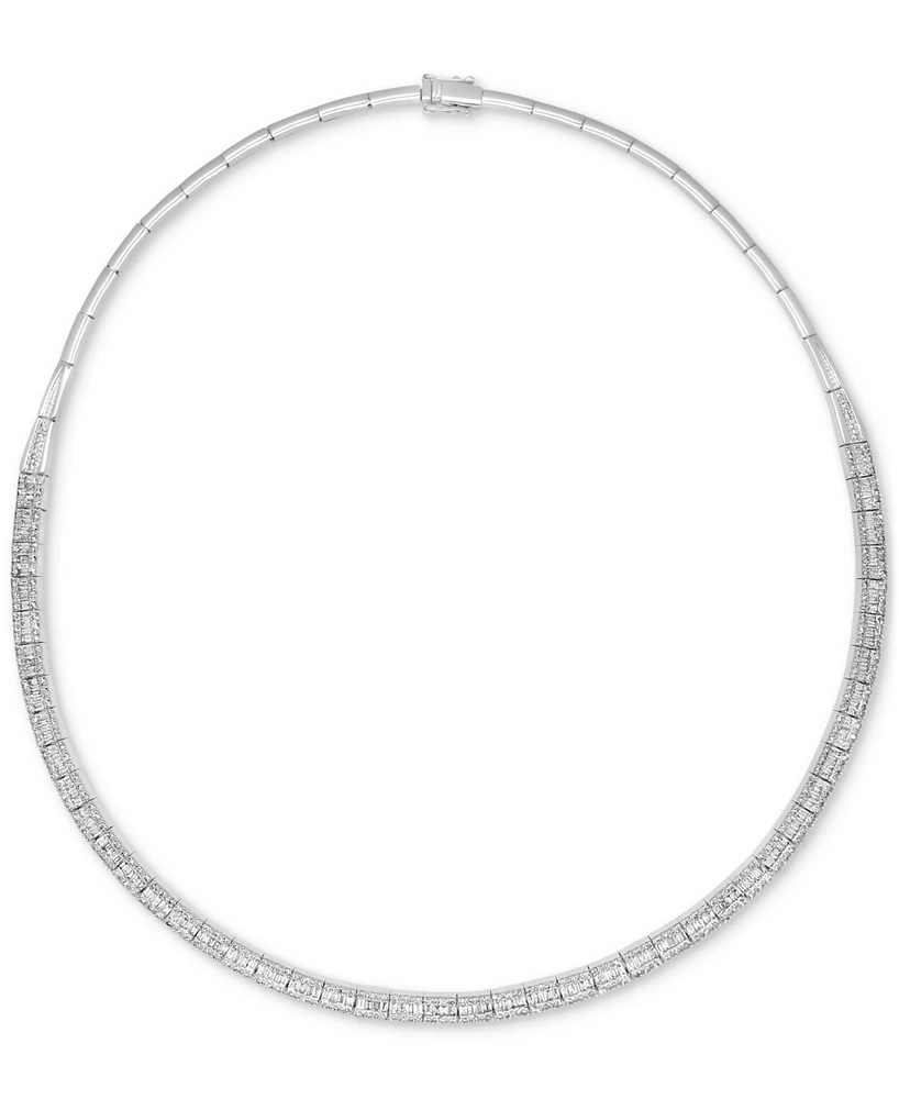 Effy Diamond Round & Baguette 17" Collar Necklace (4 ct. t.w.) in 14k Gold (also available in White Gold)
