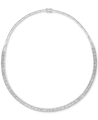 Effy Diamond Round & Baguette 17" Collar Necklace (4 ct. t.w.) in 14k Gold (also available in White Gold)