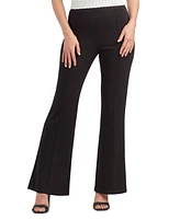 Bcx Juniors' Solid Seamed Wide-Leg Pull-On Scuba Pants