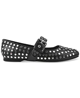 Dv Dolce Vita Women's Mellie Buckle Strap Studded Mary Jane Flats