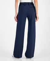 Tommy Hilfiger Women's High-Rise Bootleg Ponte Pants