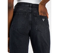 Guess Women's High-Rise Wide-Leg Ankle-Length Jeans