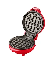 Ovente Electric Mini Non Stick Coating Waffle Pancake Maker