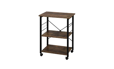 Slickblue 3-Tier Kitchen Utility Baker's Rack - Microwave Oven Stand & Storage Cart