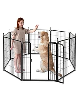 Slickblue Portable Dog Playpen Fence for Indoor & Outdoor Pet Containment and Safety