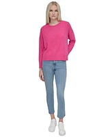 Dkny Jeans Women's Boucle Crewneck Sweater