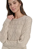 Dkny Jeans Women's Lightweight Cable-Knit Sweater