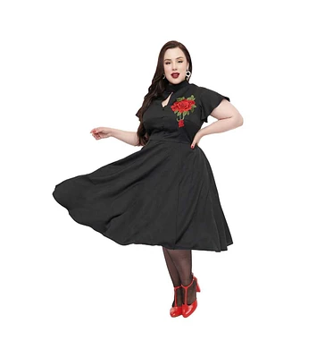 Unique Vintage Plus 1940s Baltimore Swing Dress