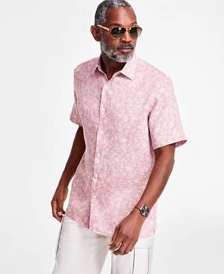 Club Room Men's Linen Floral Shirt, Exclusively at Macy's