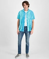 Sun + Stone Men's Chuck Signature Dyed Shirt, Exclusively at Macy's