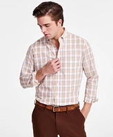 Club Room Men's Lanne Plaid Woven Long-Sleeve Button-Down Shirt, Exclusively at Macy's