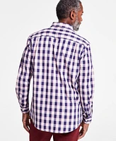 Club Room Men's Lanne Plaid Woven Long-Sleeve Button-Down Shirt, Exclusively at Macy's