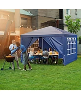 Slickblue Waterproof Gazebo Outdoor Canopy - Patio Tent for Wedding, Bbq, and Party Events