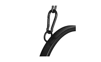 Slickblue 1184647cm Iron Art With Iron Chain Vertical Bar Backrest 200kg Iron Swing BlackA A¼E Swing frames not includedA A¼a€°