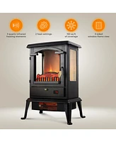 LifeSmart LifePro 1500W 3 Sided Electric Infrared Quartz Indoor Stove Heater