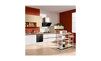 Slickblue 3-Tier Kitchen Baker's Rack with Utility Storage, Microwave Oven Stand, and Workstation Shelf