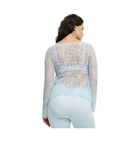 Cotton On Women's Peach Prc Lace Cardigan