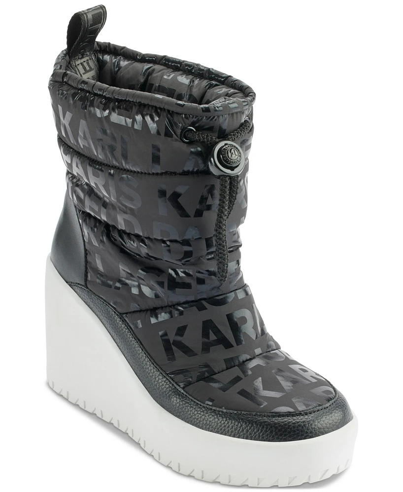 Karl Lagerfeld Paris Women's Berdina Wedge Booties